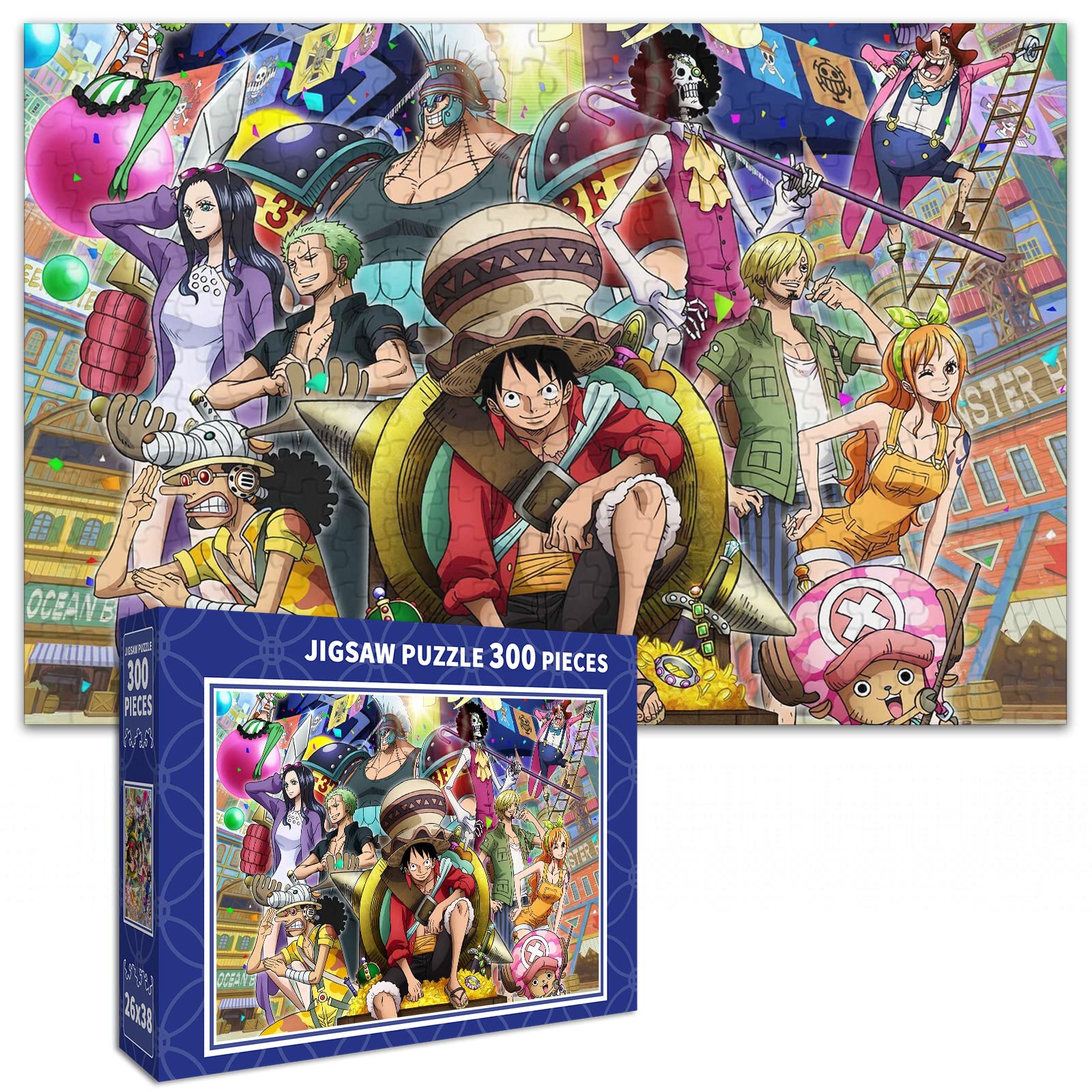 ONE PIECE パズル 300pieces straw hat crew Amazon.co.jp: One Piece Jigsaw Puzzle 300 PCS Lhz 57
